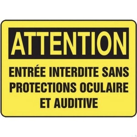 Accuform SAFETY SIGN CLEARANCE  FT  MECR527XP MECR527XP